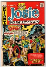 JOSIE AND THE PUSSYCATS #65 1972 SEXY MELODY CHEESECAKE COVER ETÀ BRONZO BELLA!