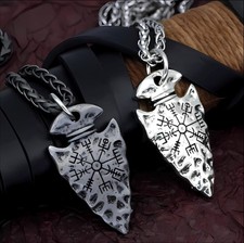 Viking Vegvisir Ciondolo in