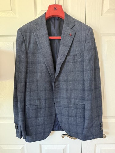Tuta isaia napoli windowpane - tuta,