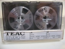 TEAC STUDIO 52 EQ/70 Nastro a cassetta bias in metallo tipo IV argento bobina a bobina