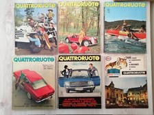 QUATTRORUOTE lotto 10 numeri anni 60 70 + allegati inserti