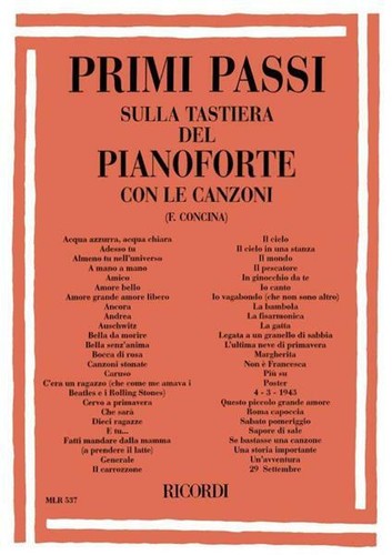 Primi passi sulla - primi, tastiera