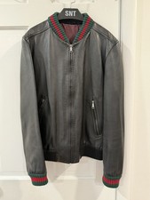Bomber Gucci in pelle con rete