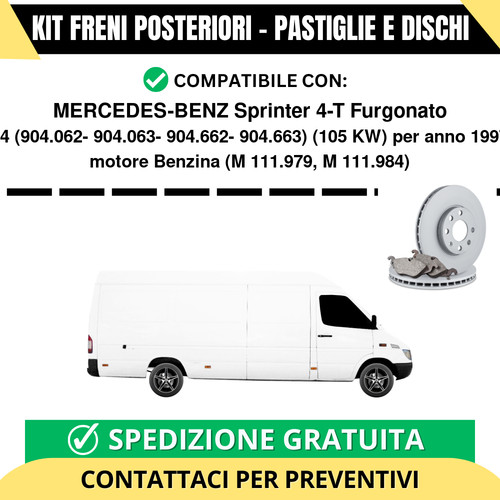 Kit freni posteriori - freni, per