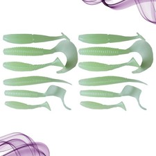  12 Pcs Articoli Da Pesca Set Di Esche Morbida Si Illumina Al Buio
