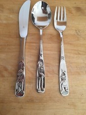 WMF Mondmännchen Cromargan Posate Bambino Per Atterraggio Sulla Luna 1969 3