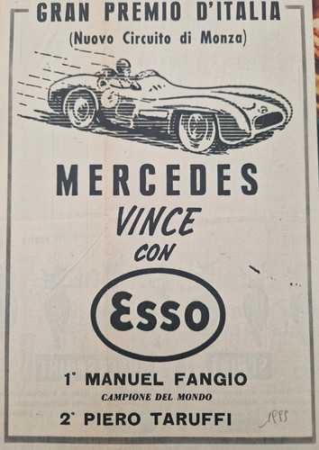 Pubblicità esso mercedes - esso,