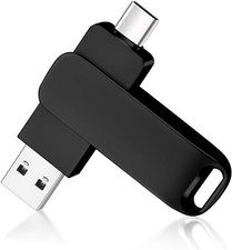 Chiavetta USB C 128 GB, Pen Drive USB 3.0, 2 en 1 OTG Tipo C Penna USB Metallo