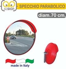 SPECCHIO PARABOLICO stradale diametro 70cm CON LENTE IN ACRILICO PER USO ESTERNO