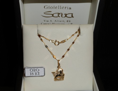 Collana specchiata oro - , giallo