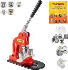 Kit Fustellatrice Manuale Badge Punzonatrice Spillo Rotondi Diametro 32mm VEVOR