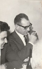 B3-  Foto Photo Fotografia Anni 60 - Uomo con occhiali e sigaretta