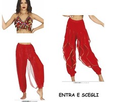 CARNEVALE HALLOWEEN TOP PANTALONI DANZA DEL VENTRE BELLY DANCE HIGH QUALITY