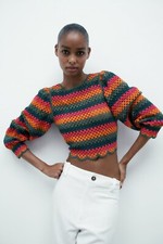 ZARA DONNA NUOVO MAGLIA CROP
