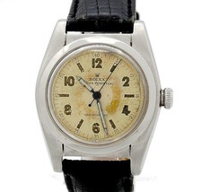 Rolex Oyster Perpetual “Ovetto” ref. 3372 Vintage Acciaio