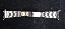 Bracciale Originale ROLEX rivettato Ref. 65.4-Finali Ref. 60-6-ansa da mm.19
