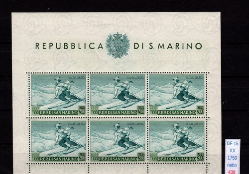 San marino 1953 sciatrice - san,