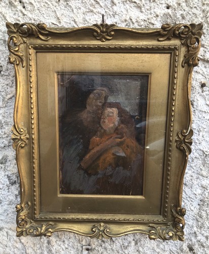 Quadro antico carlo baccari - quadro,