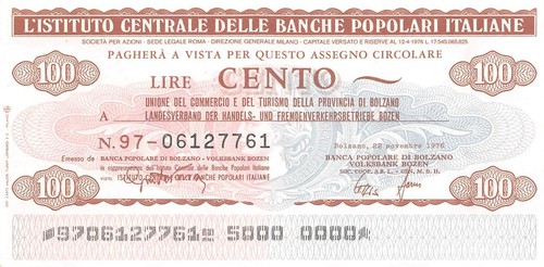 Italy omegna 100 lira - italy,