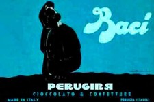 Poster Manifesto Locandina Pubblicità Baci Perugina Stampa Vintage 32x47 Cm.