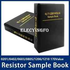 170 Valori 0R-10M SMD Campione Libro Assortimento Resistenze Chip Kit 0201-1206 5%