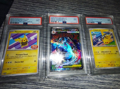 Psa9 carta pokemon set - 3, pezzi