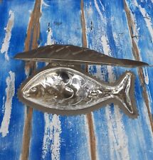 Pesce Contenitore per Salse Portasugo in Sheffield E Vetro Zuccheriera 