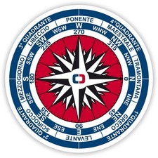 Adesivo Rosa Dei Venti per