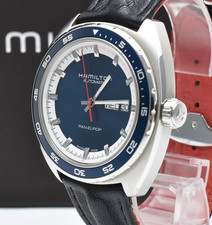 [QUASI MNT++ con scatola] Orologio Uomo Automatico Hamilton Pan Europ Day-Date Quadrante Blu