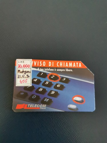 Scheda telefonica telecom - scheda,