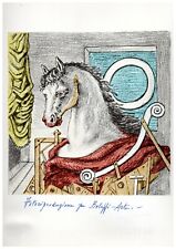 GlORGIO DE CHIRICO lettera "O" litografia firmata numerata timbrata Bolaffi Arte