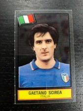 GAETANO SCIREA ADESIVO PLASTICA CALCIO SUPERSTAR 1985-86 NUOVO QUASI NUOVO