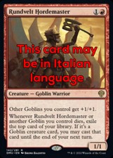 MTG RUNDVELT HORDEMASTER EXC -