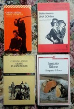 4 libri scrittori Italiani NARRATIVA PER LA SCUOLA Povertà Meridione Tradizioni