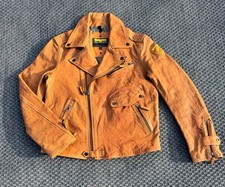 Giacca di pelle blu USA in