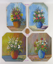 4 PICCOLI DIPINTI FLOREALI