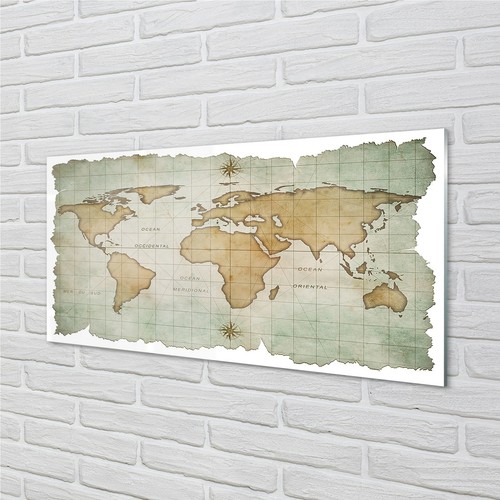 Mappa arte murale - , vetro