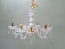 LAMPADARIO A 6 LUCI  IN VETRO