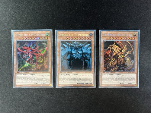 3x set slifer - yu-gi-oh!,