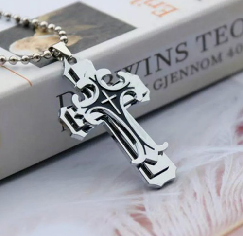 Collana croce ciondolo uomo