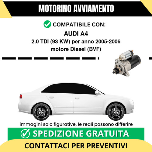 Motorino avviamento audi - avviamento,
