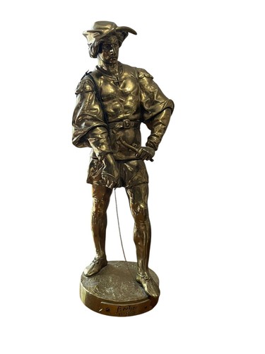 Statua romantica bronzo - romantica, in