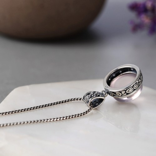 Collana quarzo ross - collana, argento