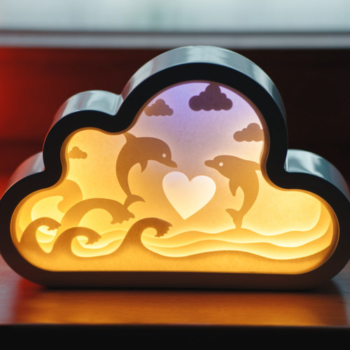 Cim papercut lightbox cloud - 3d,