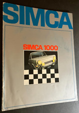 1969 Simca 1000 - Brochure