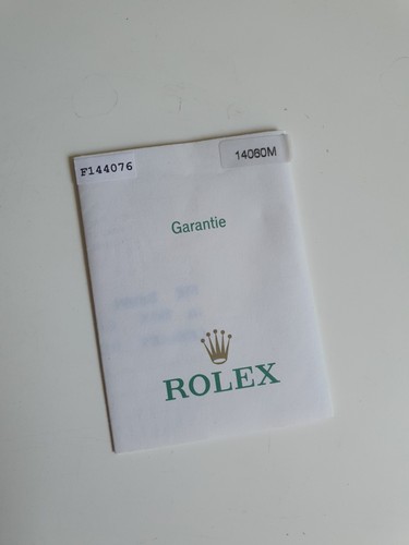 Certificato garanzia rolex - garanzia,