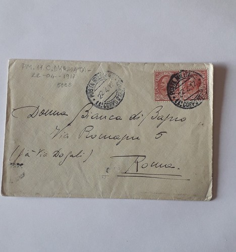 Busta vuota viaggiata - g.m.,