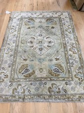 Tappeto in lana Oushak verde