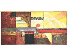 Quadro di Tela con Dipinto Astratto Arte Moderna con Decorazione senza Cornice