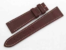 Cinturino Orologi Pelle Martellata Bordeaux Varie Misure Artigianale Top Quality